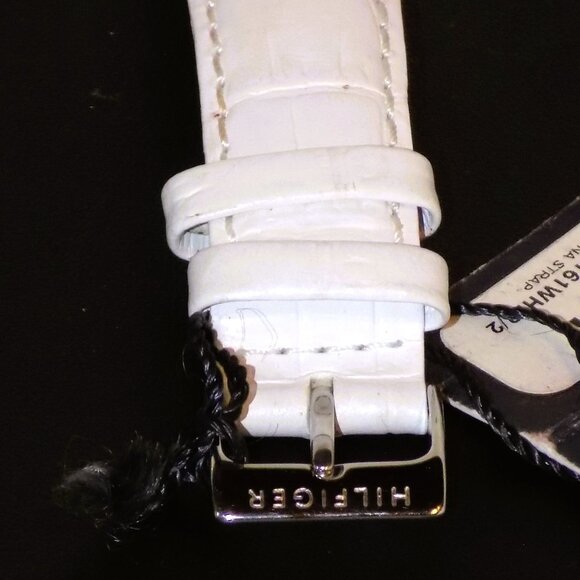 Tommy Hilfiger with Tag Watch 1780944 Heart, White Leather Band Logo Hand - Picture 7 of 10
